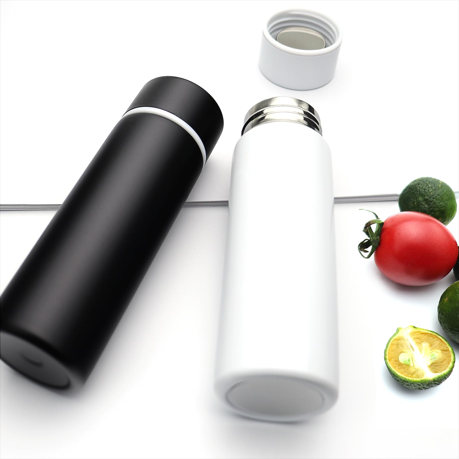 Cute Small Purse Water Bottle, 4.4 Fl. Oz, Mini Slim Flask for Kids Lunchbox, Portable Skinny Handbag Water Bottle, Vacuum Insulated Reusable Leak Proof Stainless Steel Cup