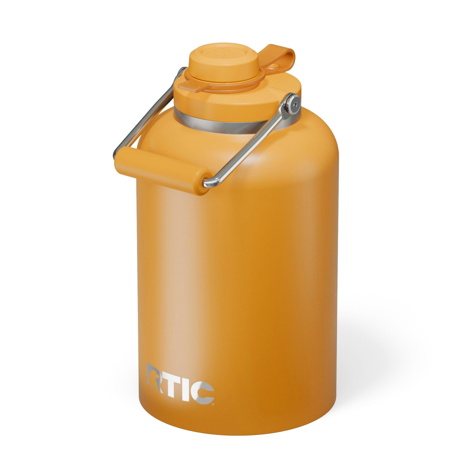 RTIC 1 Gallon Outback Jug, Stainless Steel, Ceramic Lined Insulated Water Bottle with Lid and Handle, BPA-Free, Double Wall Vacuum Insulation, Graphite