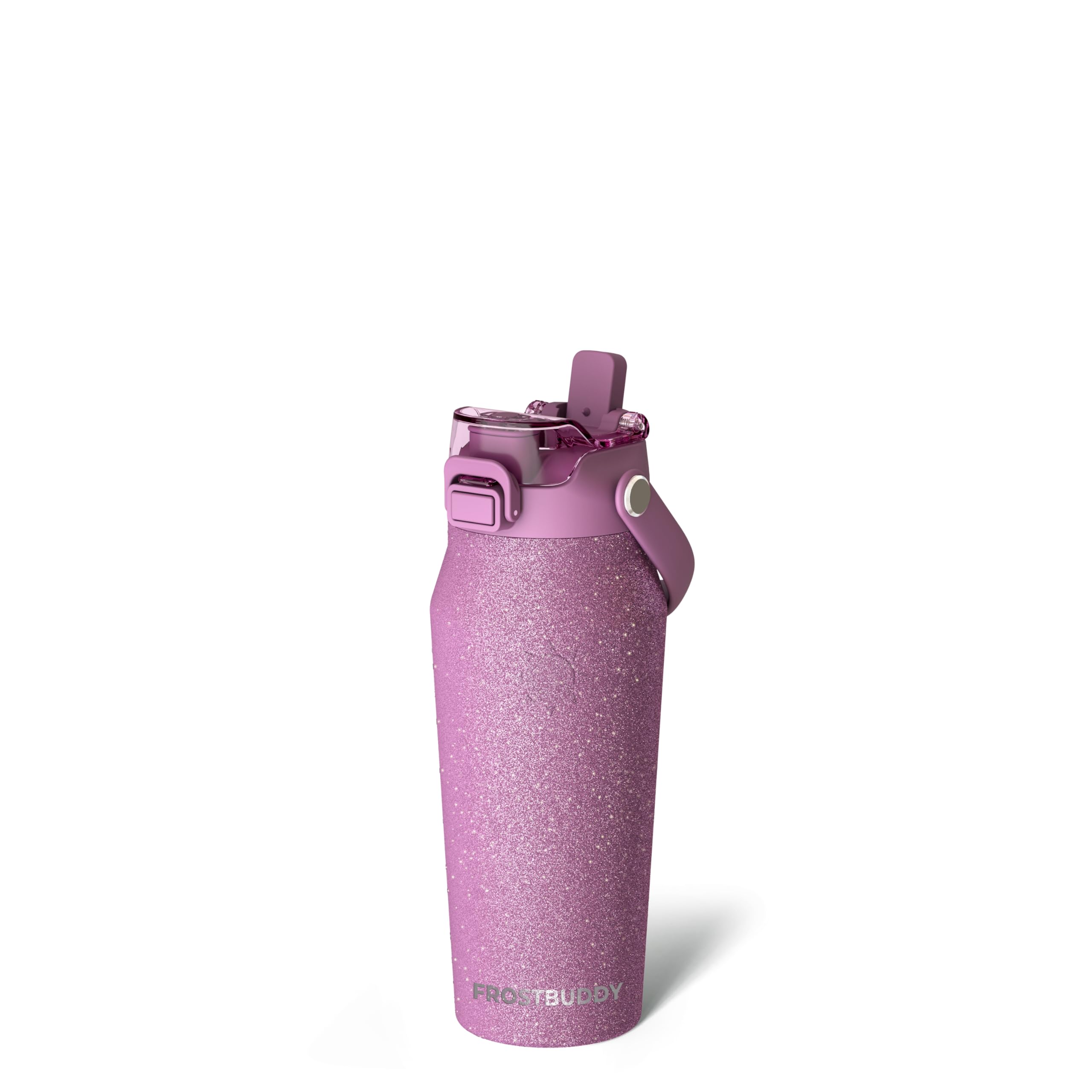 Frost Buddy 16oz Insulated Water Bottle with Straw & Chug Lid | Leak-Proof Stainless Steel | 24-Hours Cold | Sweat-Proof, Cup Holder Friendly | Ideal for Gym, Travel, Sports & Everyday Hydration